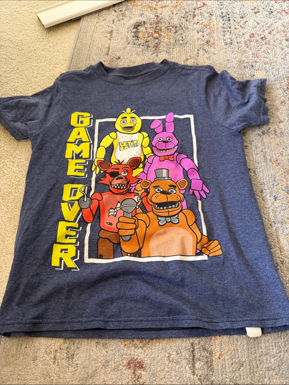 Boys Navy 'Game Over' Five Nights Graphic Tee